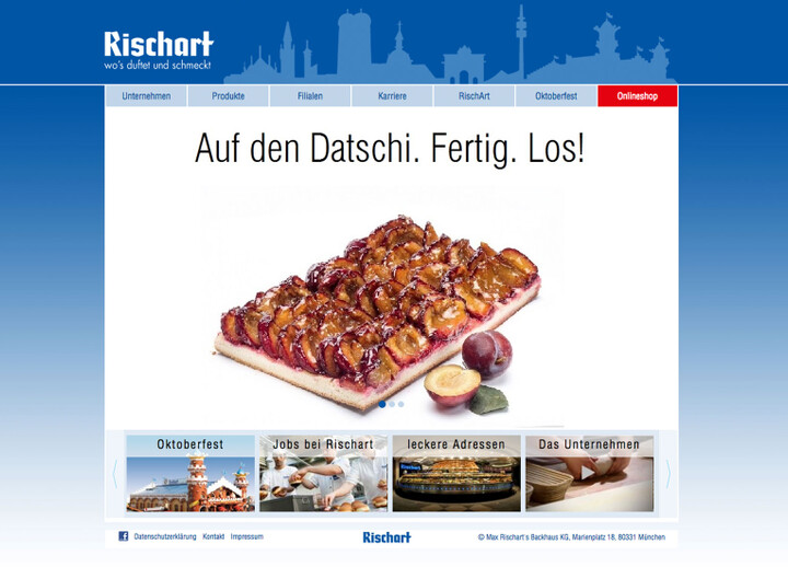 Website Rischart’s Backhaus