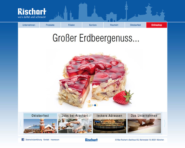 Website Rischart’s Backhaus