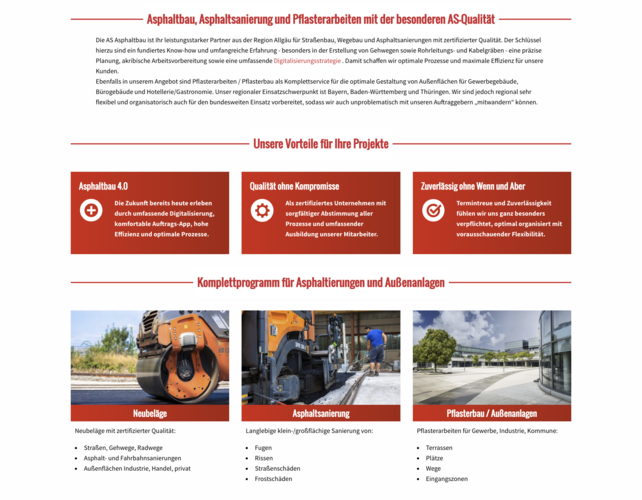 Website AS Asphaltbau