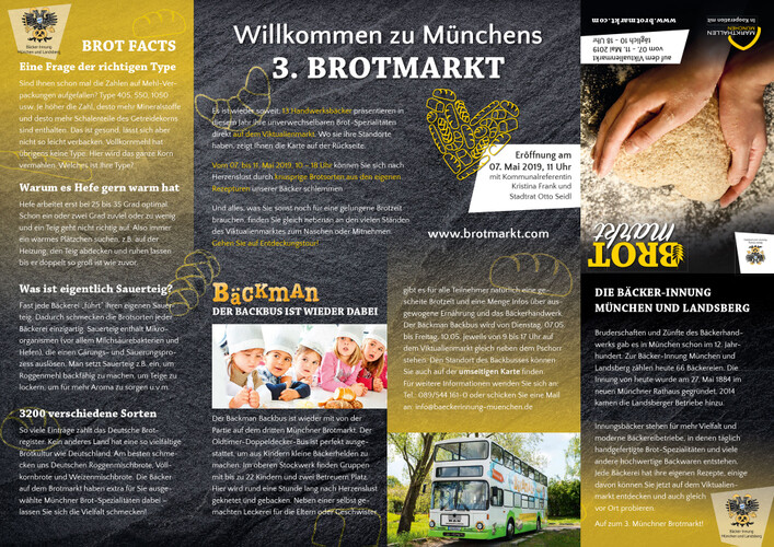 Flyer für den Brotmarkt