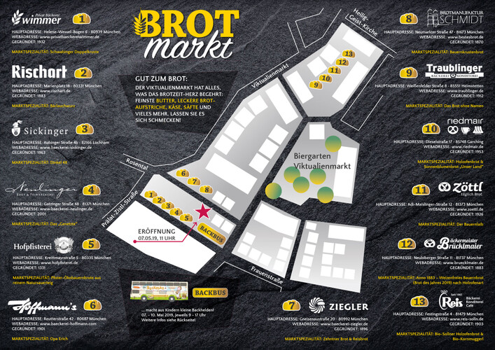 Flyer für den Brotmarkt