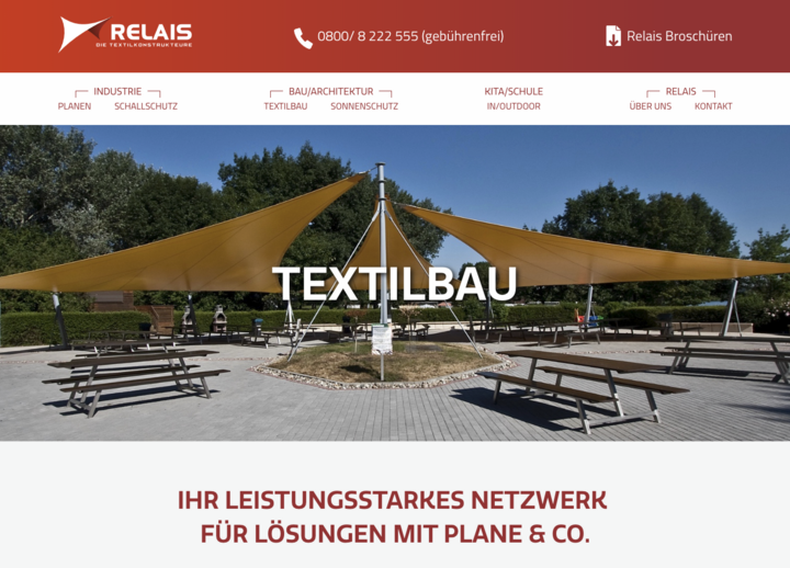 Website Relais Textilien