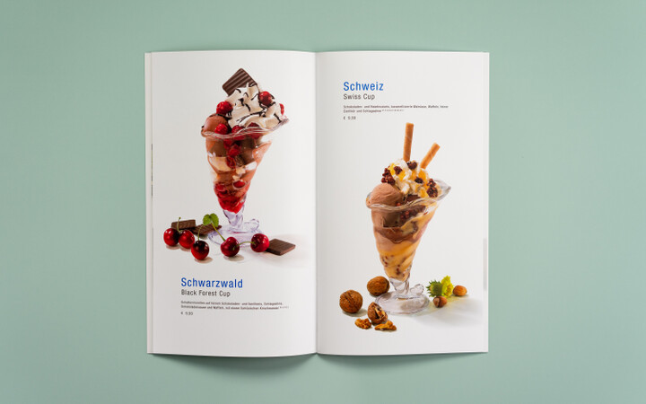 Eiskarte für Rischart Cafés