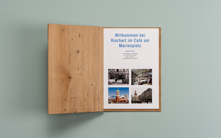 Speisekarte für Rischart Cafés